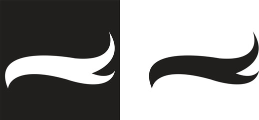 Swoosh Icons Vector Set, Collection and Group, Speed Motion Swirl Curves, Dynamic Wave Tail Shapes, Minimal Flat Line Style, Monochrome Silhouette Graphic Bundle for Logo, Sport and Abstract Design