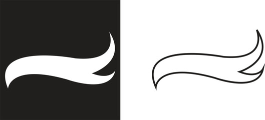Swoosh Icons Vector Set, Collection and Group, Speed Motion Swirl Curves, Dynamic Wave Tail Shapes, Minimal Flat Line Style, Monochrome Silhouette Graphic Bundle for Logo, Sport and Abstract Design