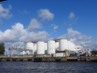 a modern plant near the river