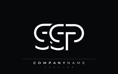 GGP abstract letter design. Modern Business Logo Design With Abstract Typography and Contemporary Style