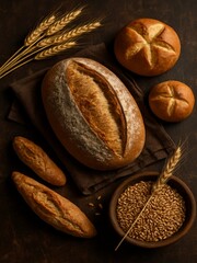 Obraz premium bread and wheat
