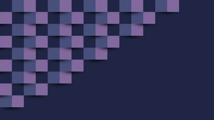 3D Geometric Square Grid Background in Purple and Pink on Dark Blue | Modern Abstract Design, 
A modern 3D abstract square pattern in purple and pink tones over a dark blue background. Perfect for web