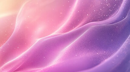Fototapeta premium Soft flowing fabric in pastel colors with sparkles, creating a dreamy background