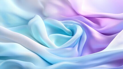 Obraz premium Soft pastel fabric draped elegantly, creating a serene background effect