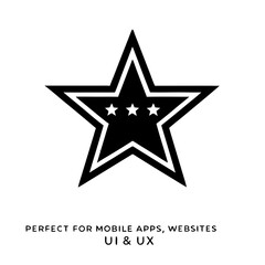 Obraz premium black star icon