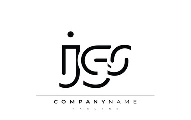 JGS abstract letter design. Modern Business Logo Design With Abstract Typography and Contemporary Style