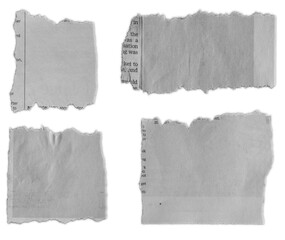 Torn pieces of paper