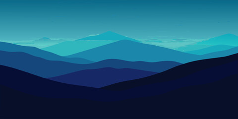 Abstract deep underwater gradient background with dark navy and aqua hues suitable for banners and advertisements