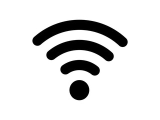 WiFi icon vector – internet connection symbol for app and website design