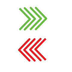 Speed Arrow Graphic – Dynamic Colorful Arrow for Web & App Vector PNG