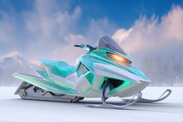 winter sports car on snow