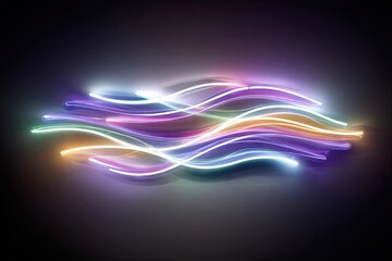 abstract background with glowing lines