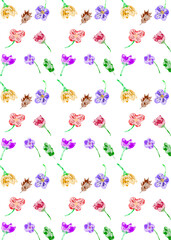 seamless background with butterflies