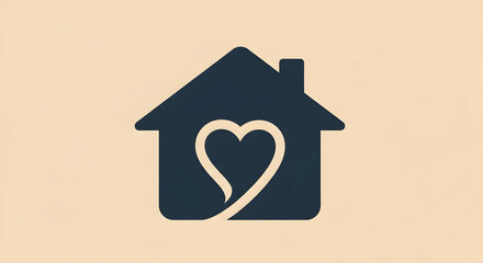 Charming Shelter Icon Symbolizing Comfort, Safety, And Family Home Design