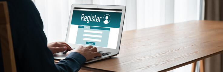 Online registration form for modish form filling on the internet website