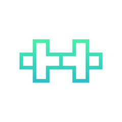 H plus medical logo design