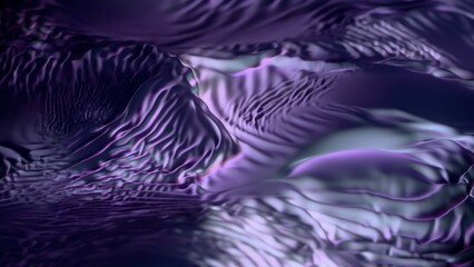 Abstract wavy background - 3D rendering