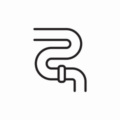 pipe blockage water icon sign vector © Nara