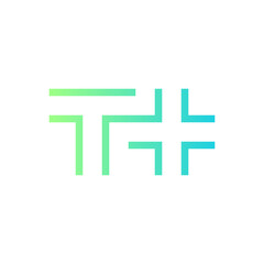 Letter T minimalist line medical logo design