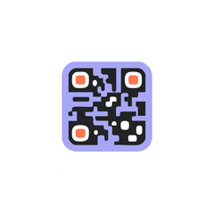 Fototapeta premium Qr code vector illustration, scan code graphic