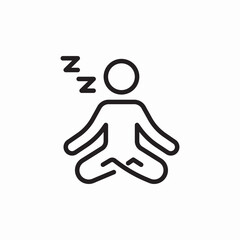 yoga lotus icon sign vector