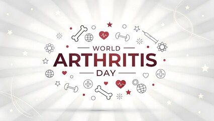 Raise awareness for World Arthritis Day with impactful health and medical graphics.