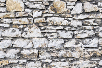a wall made of white limestone. background