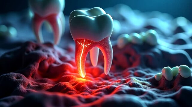 Tooth extraction, dental surgery, pain relief. Oral health. Gums heal after dentist visit. Nerve sensitivity decreases over time. Inflammation reduction aids recovery.