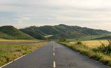 Country road in the mountains