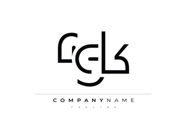 RGK abstract letter design. Modern Business Logo Design With Abstract Typography and Contemporary Style