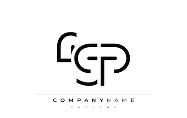 RGP abstract letter design. Modern Business Logo Design With Abstract Typography and Contemporary Style