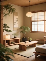 Fototapeta premium japanese apartment design