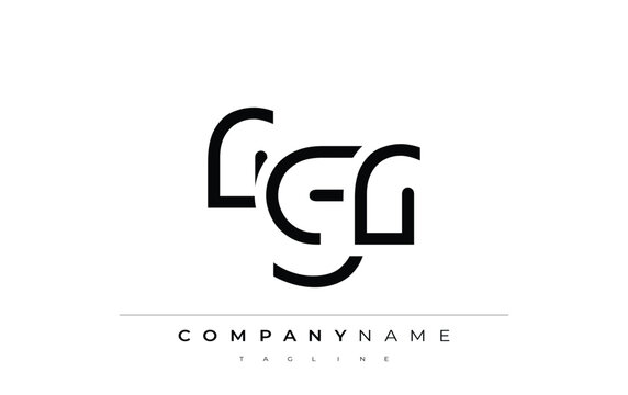 RGR abstract letter design. Modern Business Logo Design With Abstract Typography and Contemporary Style