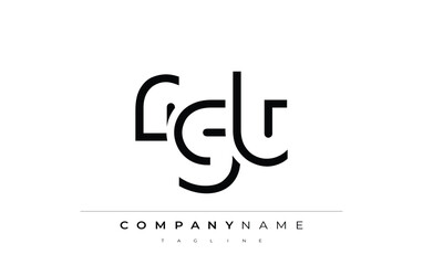 RGT abstract letter design. Modern Business Logo Design With Abstract Typography and Contemporary Style