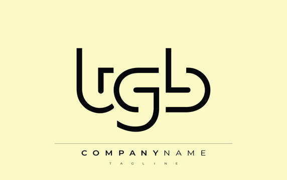 TGB abstract letter design. Modern Business Logo Design With Abstract Typography and Contemporary Style