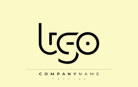 TGO abstract letter design. Modern Business Logo Design With Abstract Typography and Contemporary Style