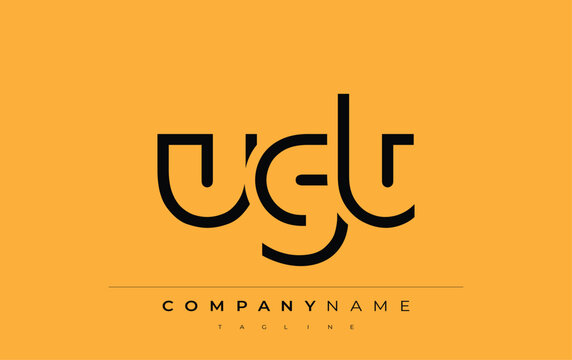 UGT abstract letter design. Modern Business Logo Design With Abstract Typography and Contemporary Style
