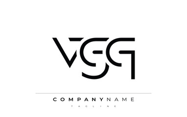 VGQ abstract letter design. Modern Business Logo Design With Abstract Typography and Contemporary Style