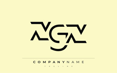 XGX abstract letter design. Modern Business Logo Design With Abstract Typography and Contemporary Style