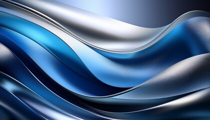 a sleek abstract background with smooth blue and silver gradients evoking trust and innovation