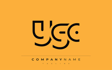 YGC abstract letter design. Modern Business Logo Design With Abstract Typography and Contemporary Style