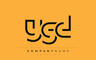 YGD abstract letter design. Modern Business Logo Design With Abstract Typography and Contemporary Style
