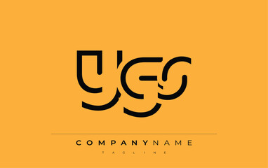 YGS abstract letter design. Modern Business Logo Design With Abstract Typography and Contemporary Style