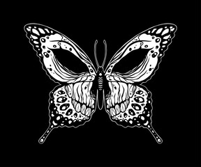 Butterfly with a evil skull