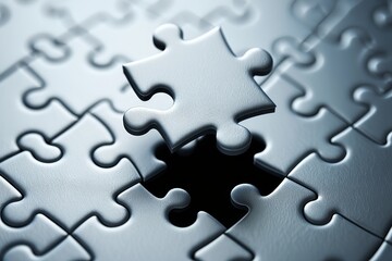 Puzzle solving strategy jigsaw completion abstract thinking game solution concept