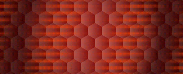 modern abstract background with a 3D hexagonal pattern in shades of red. The geometric texture creates depth and a futuristic look, perfect for design, technology, and digital projects.