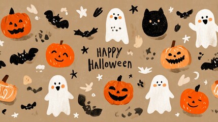 Halloween digital art design