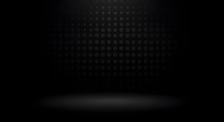 Dark stage with spotlights and half tone background
