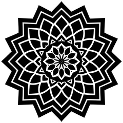 vector illustration of a decorative snowflake