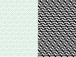 border set with a seamless vintage knot. Celtic divider or separator series in black with repeated designs. Banner, poster, or frame with a braided rope ornament theme design. weave bundle of design e